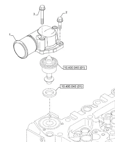 504153551 - корпус термостата